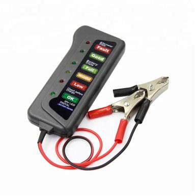 Auto Digital Battery Tester Alternator 6 LED Light